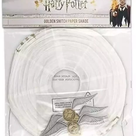 Lámpara papel logo Harry Potter - Snitch Dorada 2 Lámpara papel logo Harry Potter - Snitch Dorada 2