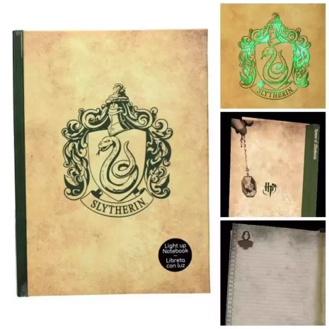 Libreta con luz Harry Potter Slytherin 2 Libreta con luz Harry Potter Slytherin 2