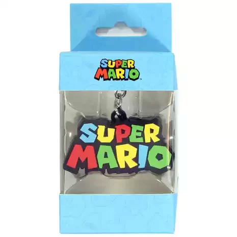 Llavero de goma Super Mario Logo 3D