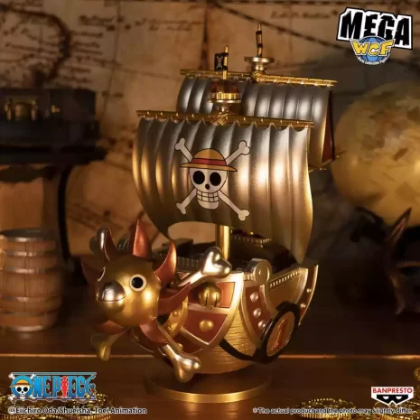Figura One Piece Thousand Sunny Gold Color Mega World Collectable 19cms 4 Figura One Piece Thousand Sunny Gold Color Mega World Collectable 19cms 4