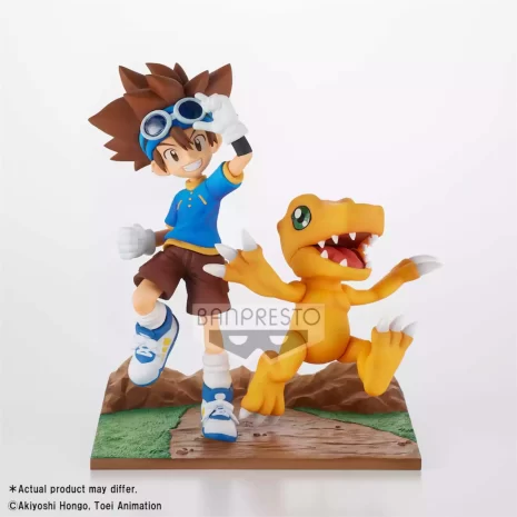 Figura Taichi y Agumon Adventure Archives Digimon Adventure