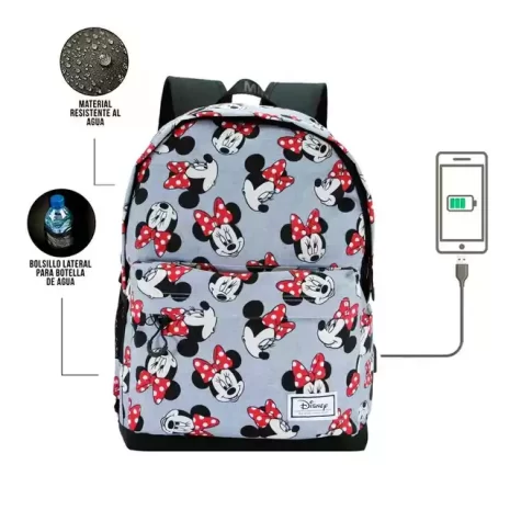 Mochila Kind Minnie Mouse Disney Grey 4 (2) Mochila Kind Minnie Mouse Disney Grey 4 (2)