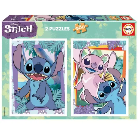 Puzzle 2x500 pzas. Stitch Disney