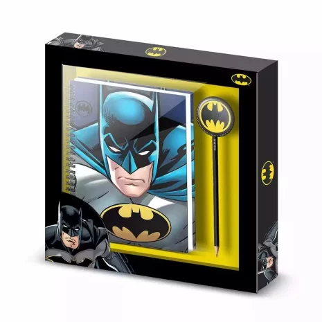 Set Cuaderno + Lapiz Rage Batman DC Comics