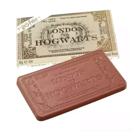 Ticket London Hogwarts Plataforma 9 3.4 Tableta Chocolate 1