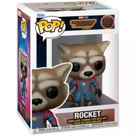 Funko POP! 1202 Marvel Guardianes de la Galaxia Rocket 3 Funko POP! 1202 Marvel Guardianes de la Galaxia Rocket 3