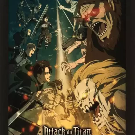 Poster 3D Attack On Titan T4