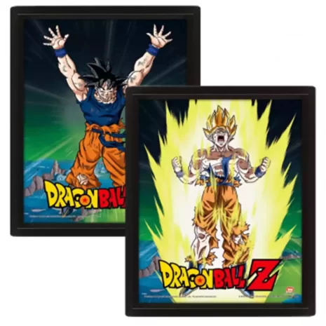 Poster 3D Dragon Ball Z Goku Super Saiyan 2