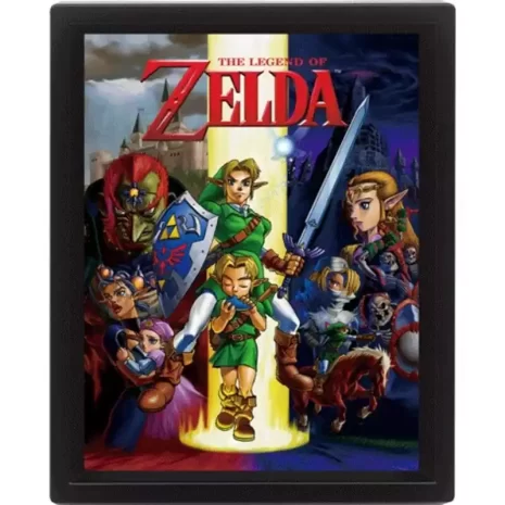 Poster 3D The Legend Of Zelda Ocarina Of Time 2