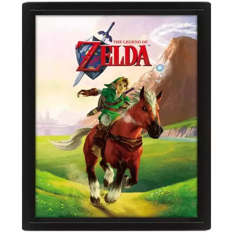 Poster 3D The Legend Of Zelda al galope 2