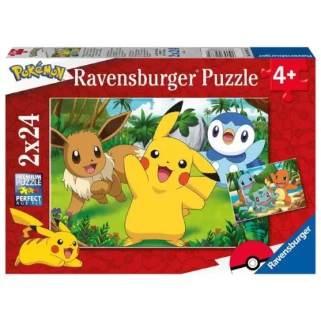Puzzle Ravensburger Pokémon de 2x24 Piezas
