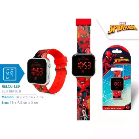 Reloj led Marvel Spiderman 1