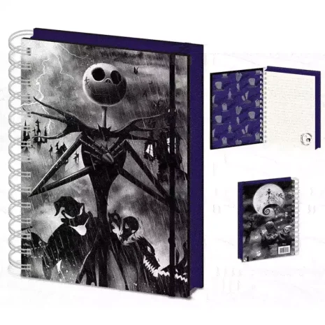 Cuaderno A5 Lenticular Pesadilla Antes de Navidad 2 Cuaderno A5 Lenticular Pesadilla Antes de Navidad 2