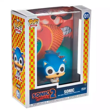 Funko POP! 01 Sonic Game Cover (Sonic 2 The Hedgeog)