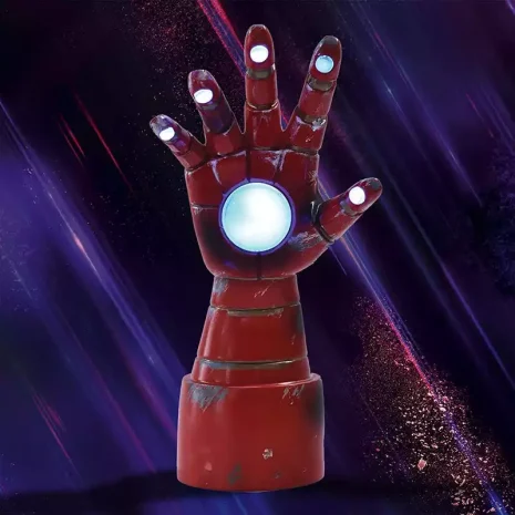 Lámpara 3D Marvel Guantelete Iron Man 5 Lámpara 3D Marvel Guantelete Iron Man 5