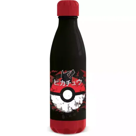 Botella de plástico Pikachu y Pokeball 660 ml