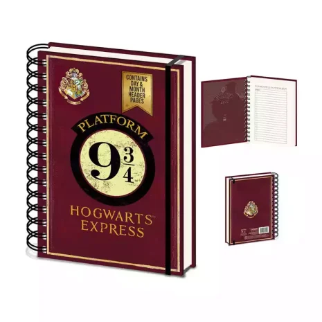 Cuaderno Espiral A5 Andén 9 y 34 Harry Potter 2 Cuaderno Espiral A5 Andén 9 y 34 Harry Potter 2