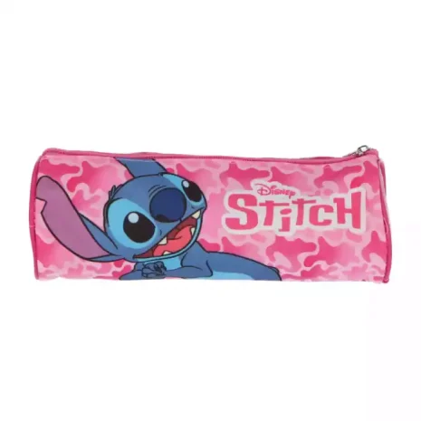 Estuche Portatodo Redondo Stitch