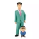 Figur Hiroshi y Shinnosuke Shin Chan 21 cm Banpresto