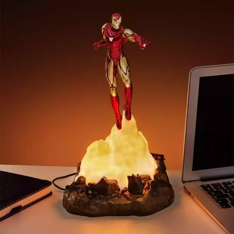 Lámpara Diorama 3D Iron Man Marvel