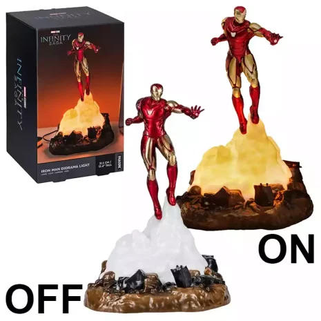 Lámpara Diorama 3D Iron Man Marvel 6 Lámpara Diorama 3D Iron Man Marvel 6