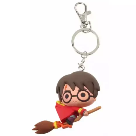 Llavero Goma Kawaii Harry Potter con Escoba