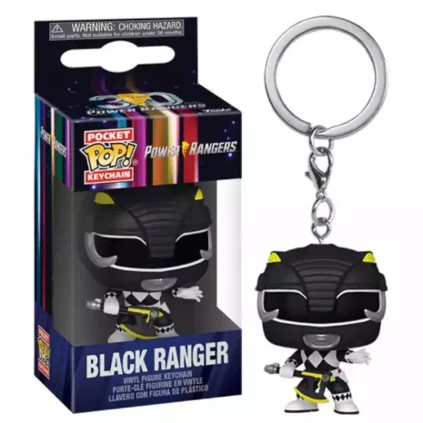 Llavero Pocket POP Ranger Negro Power Rangers