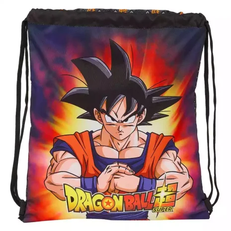 Mochila saco plano Dragon Ball con bolsillo interior