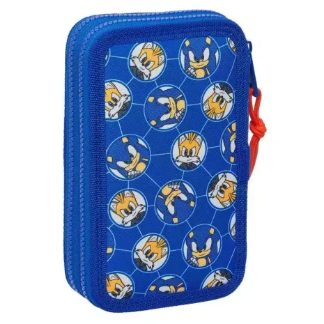 Plumier Doble 28 Piezas Sonic Prime 2 Plumier Doble 28 Piezas Sonic Prime 2