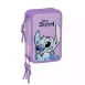 Plumier Sweet Stitch Disney 36 piezas triple