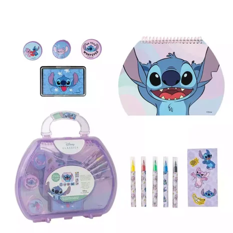 Set Papeleria Maletin coloreable Stitch Disney