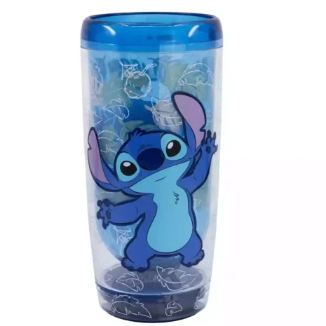 Vaso Con Doble Pared Antivuelco de Stitch