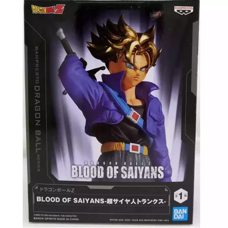 Figura Banpresto Super Saiyan Trunks Blood of Saiyans Dragon Ball Z 3 Figura Banpresto Super Saiyan Trunks Blood of Saiyans Dragon Ball Z 3