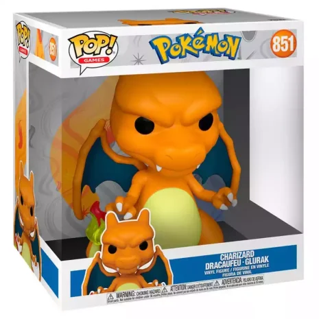 Figura POP! 851 Charizard Pokemon Jumbo Super Size 25cm 3 Figura POP! 851 Charizard Pokemon Jumbo Super Size 25cm 3