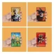 Set 4 Imanes Lenticulares Personajes Dragon Ball z