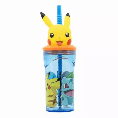 Vaso Figurita 3D Pikachu  360ml Pokemon