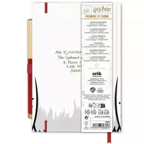 Cuaderno Premium A5 + Boligrafo Hedwig Harry Potter 2 Cuaderno Premium A5 + Boligrafo Hedwig Harry Potter 2