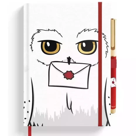 Cuaderno Premium A5 + Boligrafo Hedwig Harry Potter