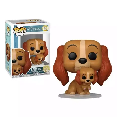 Funko POP! 1553 La Dama y el Vagabundo Disney Reina con Cachorro