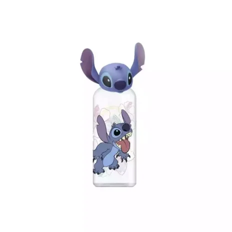 Botella Con Figura 3D de Stitch y Palmas - 560 ml