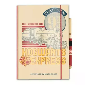 Cuaderno premium A5 + bolígrafo Harry Potter plataforma 9 3/4
