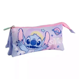 Estuche Portatodo 3 Compartimentos Stitch