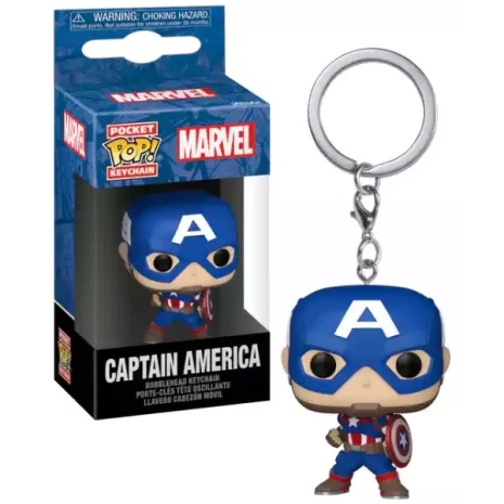 Llavero Pocket POP Marvel - Capitán América