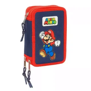 Plumier Triple 36 Pcs Super Mario