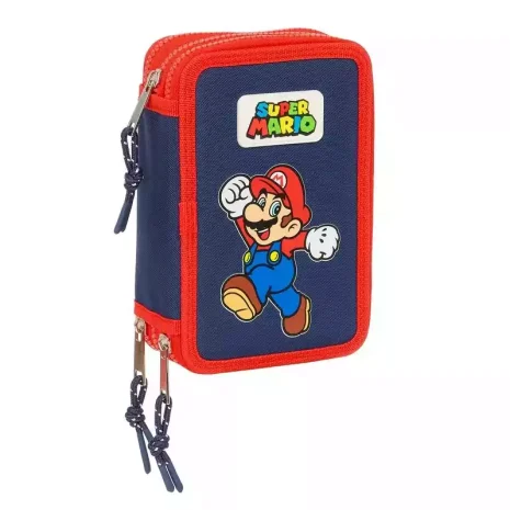 Plumier Triple 36 Pcs Super Mario