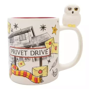 Taza 3D Hedwig y Privet Drive Harry Potter