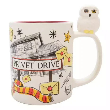 Taza 3D Hedwig y Privet Drive Harry Potter