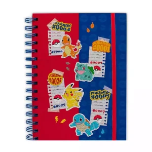 Cuaderno Pokemon Socios Azul y Rojo