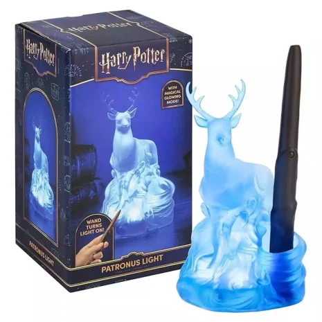 Lámpara Luz del Patronus con varita control remoto Harry Potter Lámpara Luz del Patronus con varita control remoto Harry Potter